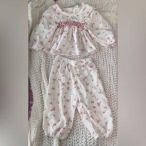 Long Sleeve Collared Shirt Pants Set